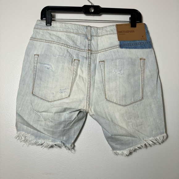 NEW!!!! One Teaspoon Brando Stevies Shorts Light‎ Wash High Waist Classic Sz 26 - Picture 4 of 11